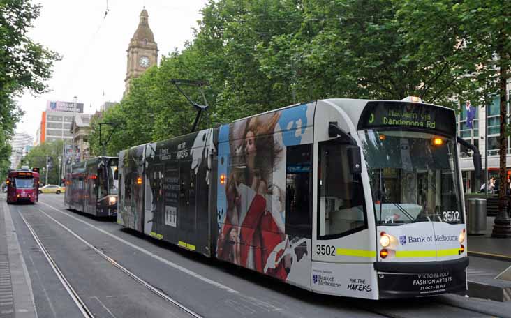 Yarra Trams Combino Bank of Melbourne 3502